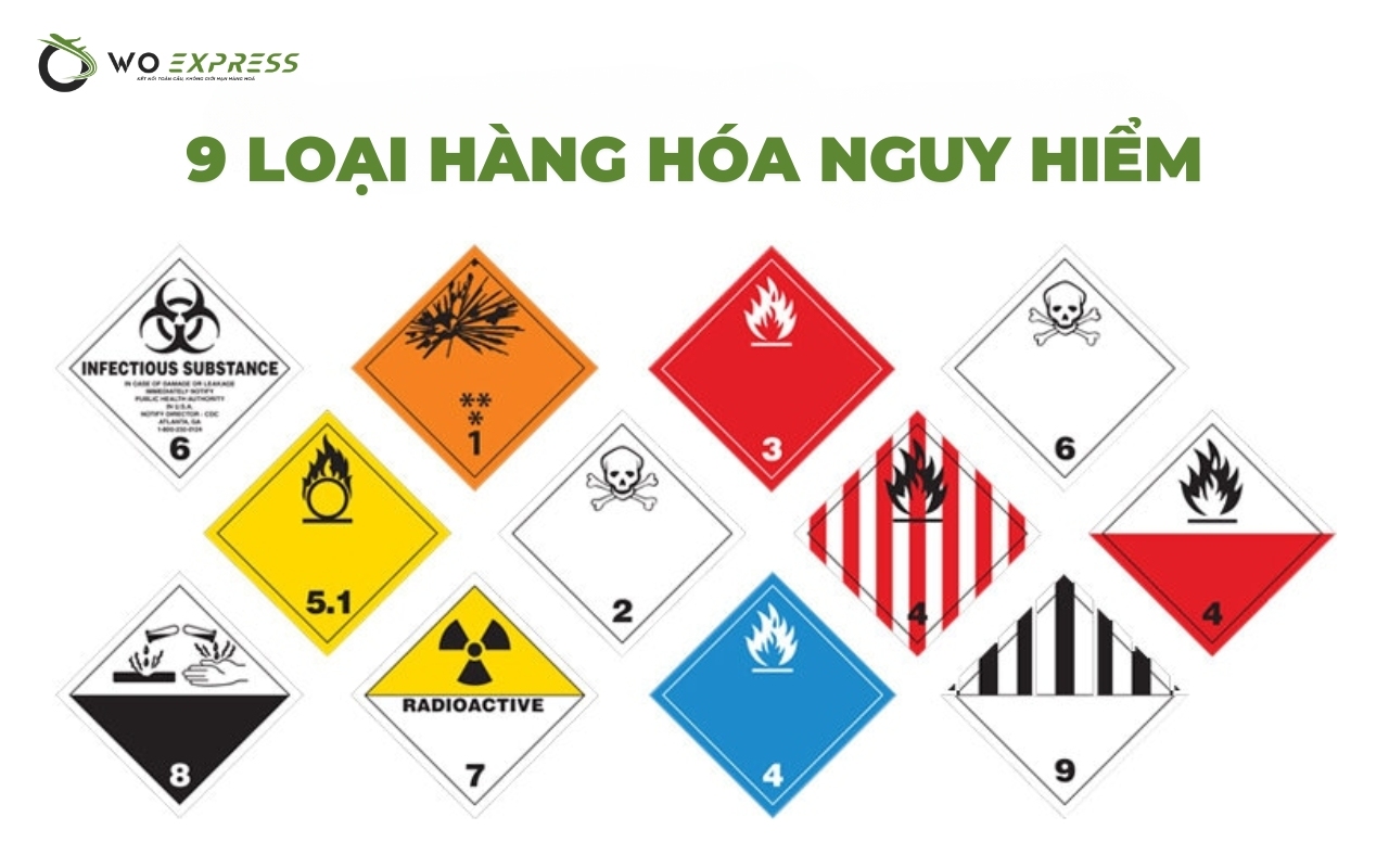 Quy định về vận chuyển hàng nguy hiểm mới nhất 3 9 loại hàng hóa nguy hiểm
