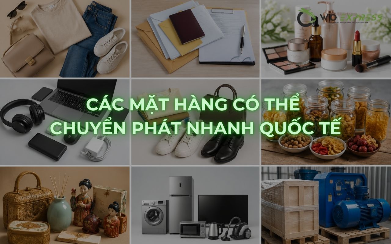 Dịch vụ chuyển phát nhanh quốc tế uy tín tại Đà Nẵng 4 Các mặt hàng có thể chuyển phát nhanh quốc tế