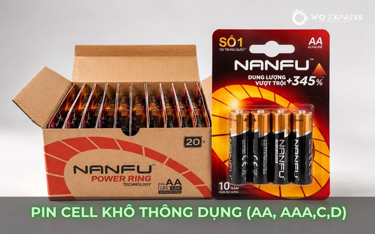 Gửi hàng có pin đi nước ngoài được không? 5 Pin cell khô thông dụng (AA, AAA, C, D)