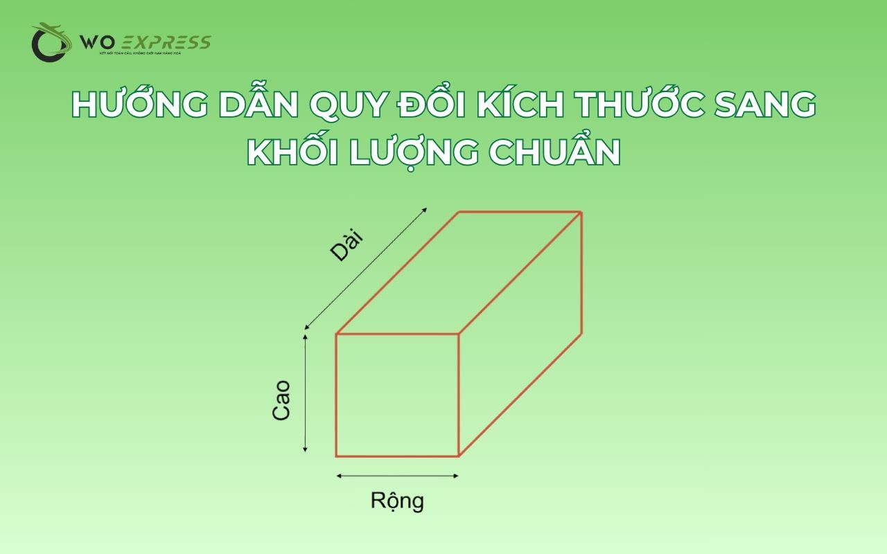 Hướng dẫn quy đổi kích thước sang khối lượng chuẩn  