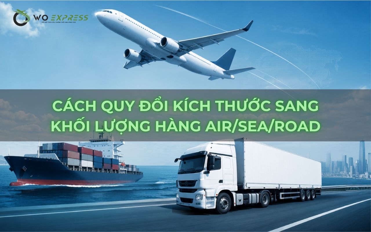 Cách quy đổi kích thước sang khối lượng theo từng loại hàng