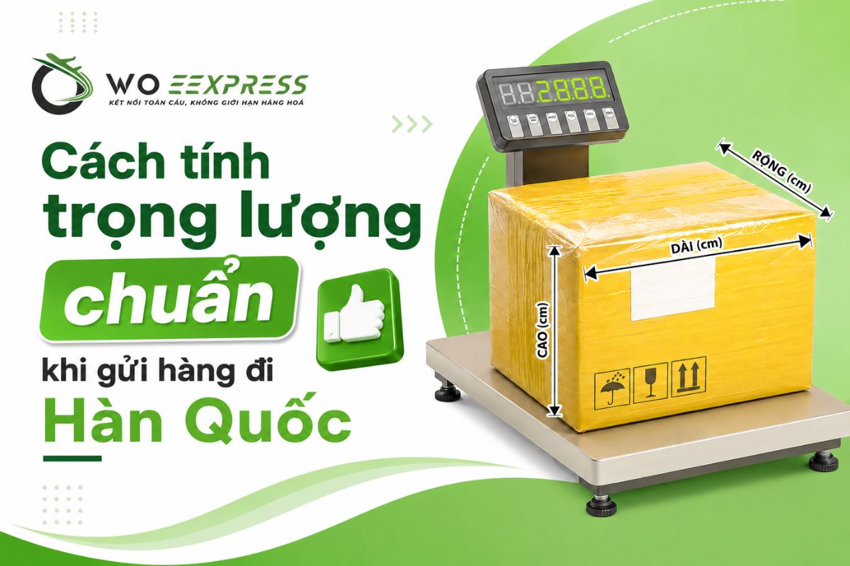 Gửi thuốc tây đi Hàn Quốc giá rẻ, nhanh chóng, an toàn 100% 4 Hướng dẫn tính trọng lượng gửi hàng