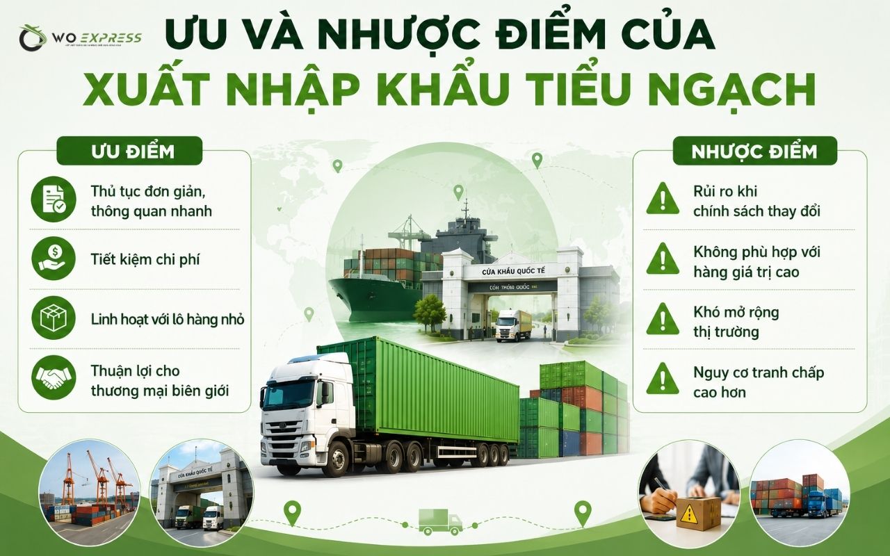 Xuất nhập khẩu tiểu ngạch là gì? Những thông tin cần biết 3 Ưu và nhược điểm của xuất nhập khẩu tiểu ngạch