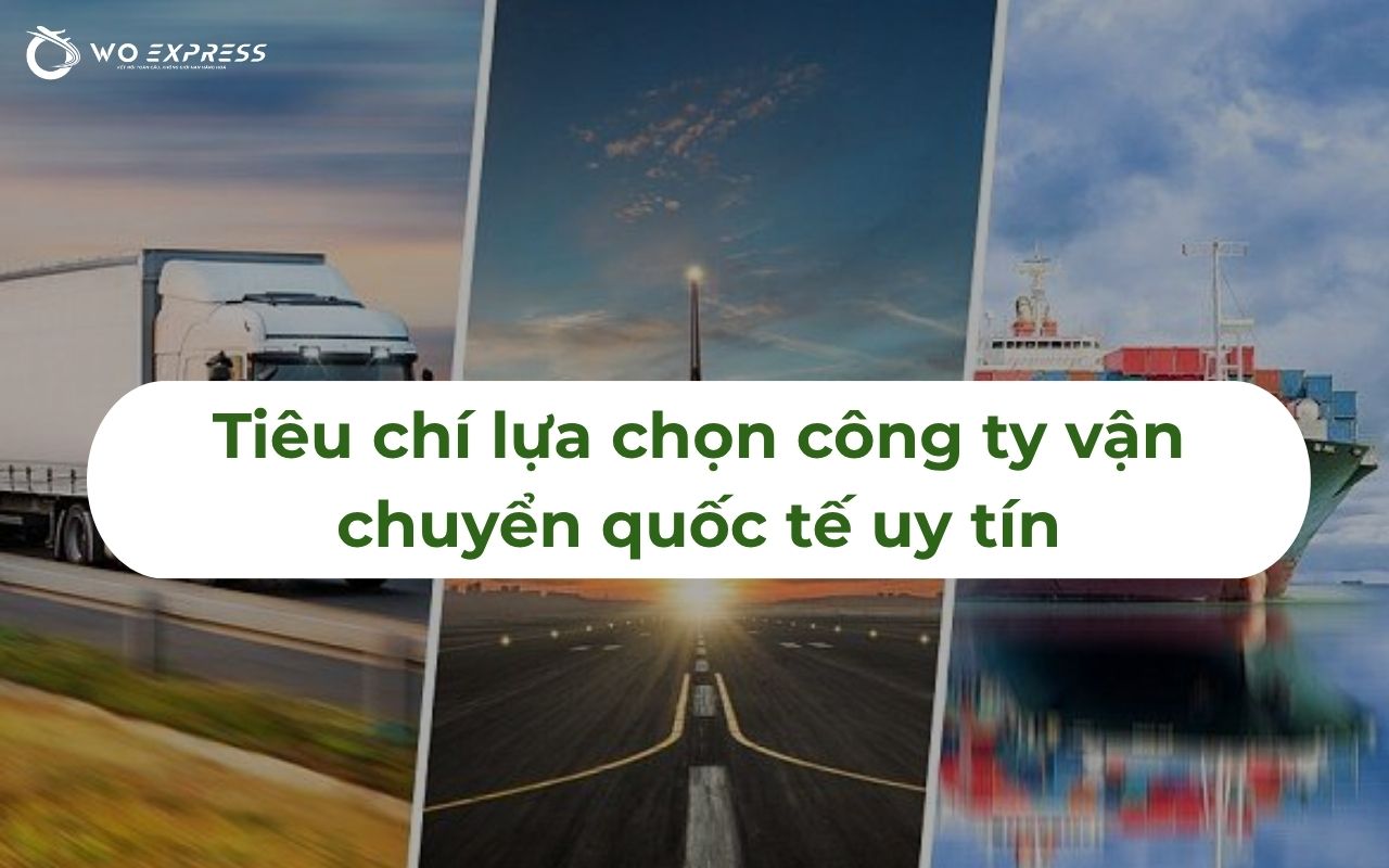 Tiêu chí lựa chọn công ty vận chuyển quốc tế uy tín