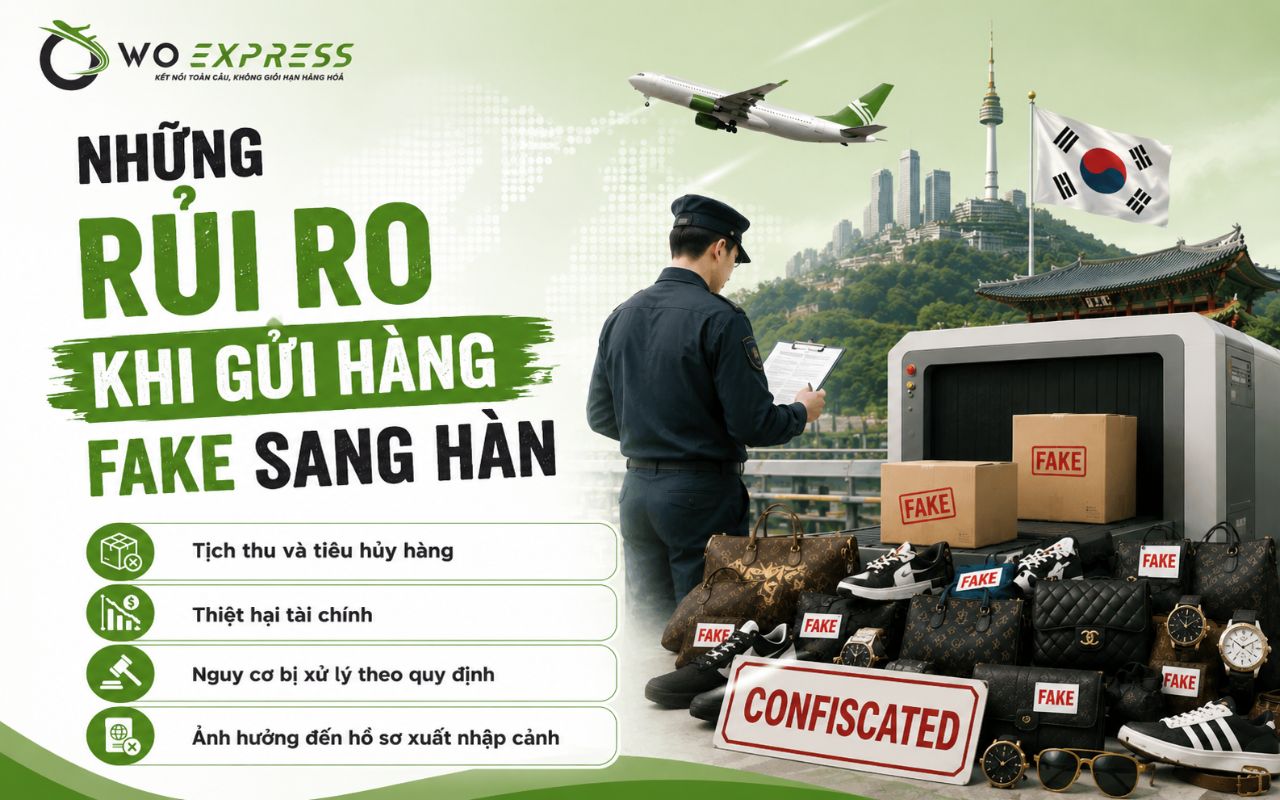 Gửi hàng fake đi Hàn được không? Quy định và rủi ro cần biết 4 Gửi hàng fake đi Hàn được không? Có những rủi ro gì?