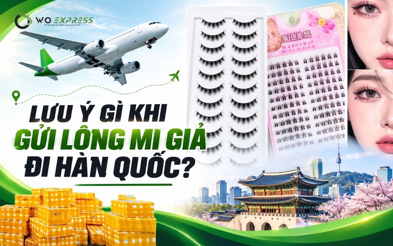 Gửi lông mi giả đi Hàn Quốc nhanh chóng, an toàn 4 Lưu ý gì khi gửi lông mi giả đi Hàn Quốc?