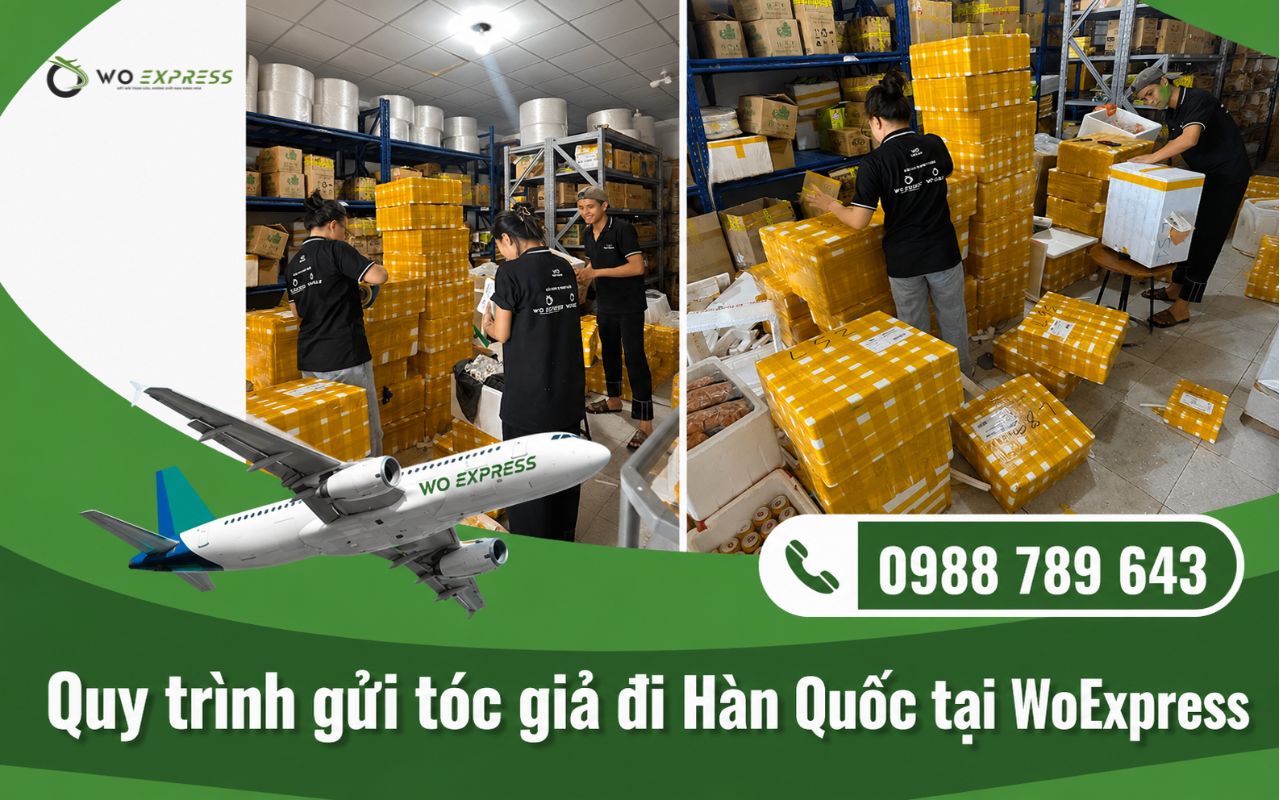 Gửi tóc giả đi Hàn Quốc uy tín, tiết kiệm chi phí 4 Quy trình gửi tóc giả đi Hàn Quốc tại WoExpress