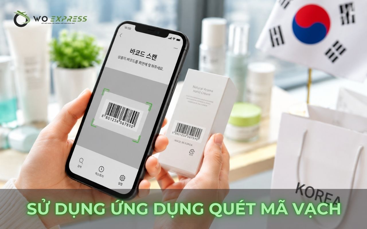 Mã vạch Hàn Quốc là bao nhiêu? Cách kiểm tra chuẩn nhất 5 Sử dụng ứng dụng quét mã vạch