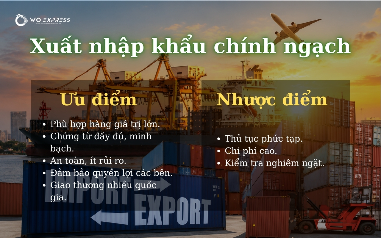 Xuất nhập khẩu chính ngạch là gì? Tìm hiểu chi tiết từ A-Z 4 Ưu điểm & hạn chế của xuất nhập khẩu chính ngạch