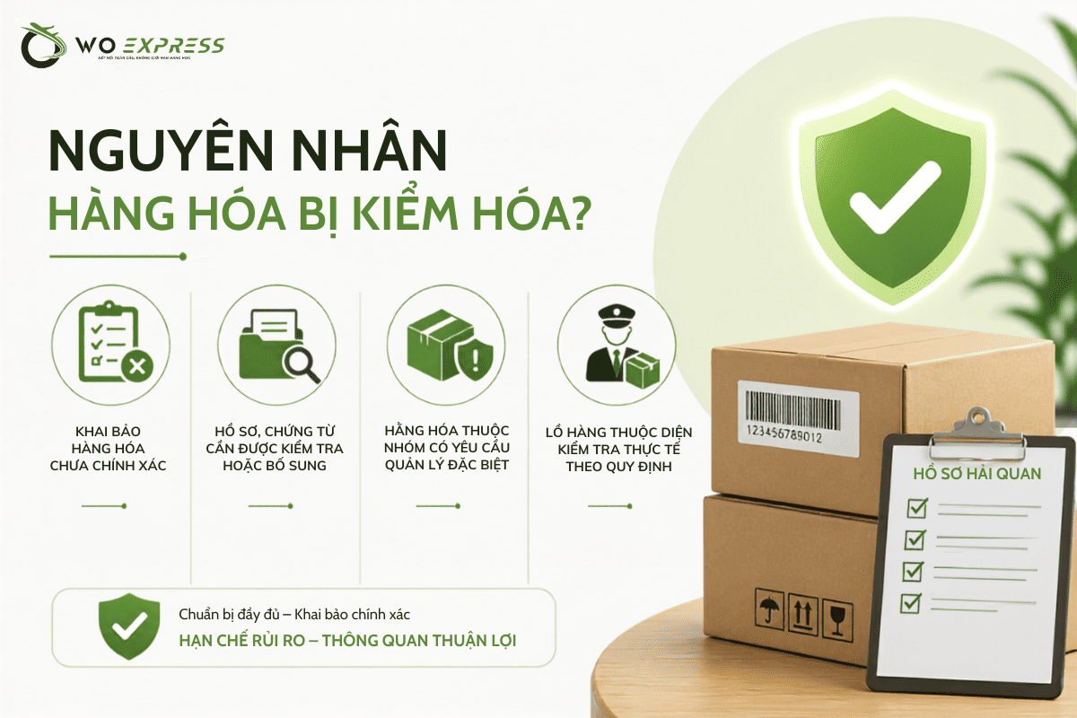 Nguyên nhân hàng hóa bị kiểm hóa