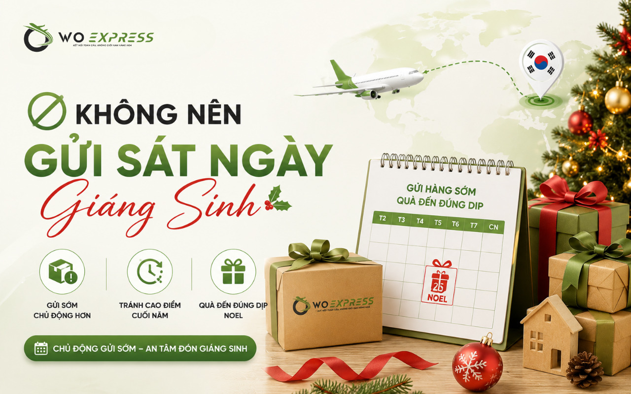 Không nên gửi sát ngày Giáng Sinh