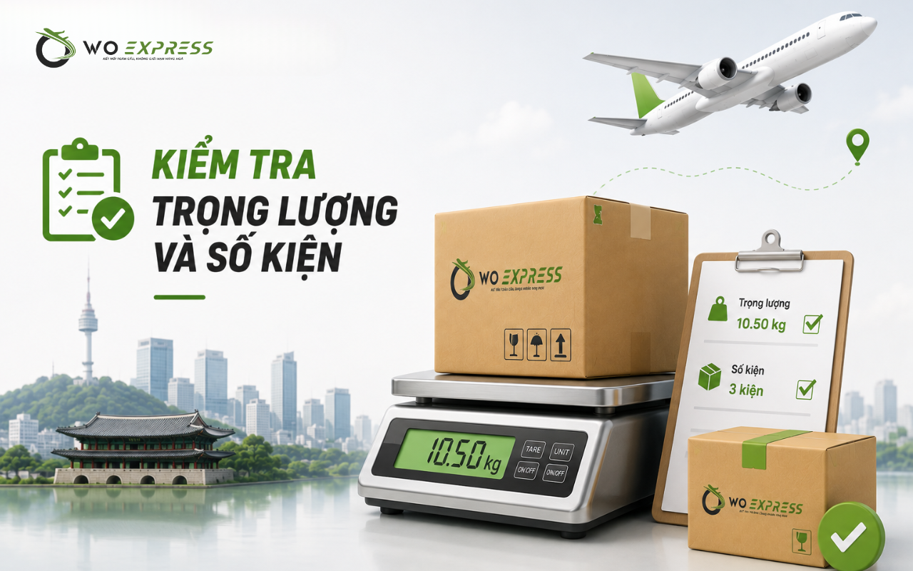 Vận đơn chính danh là gì? 5 lưu ý khi gửi hàng sang Hàn Quốc 12 Kiểm tra trọng lượng và số kiện