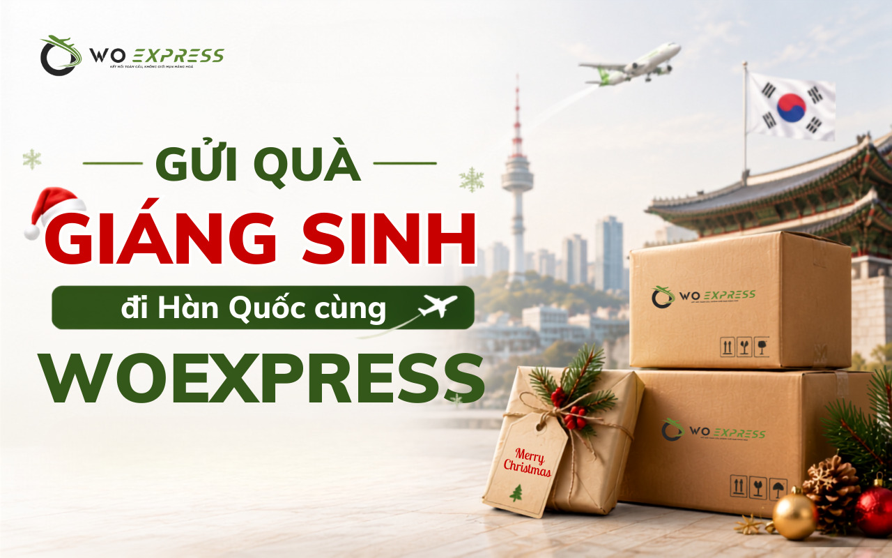 Gửi quà giáng sinh đi Hàn Quốc cùng WoExpress
