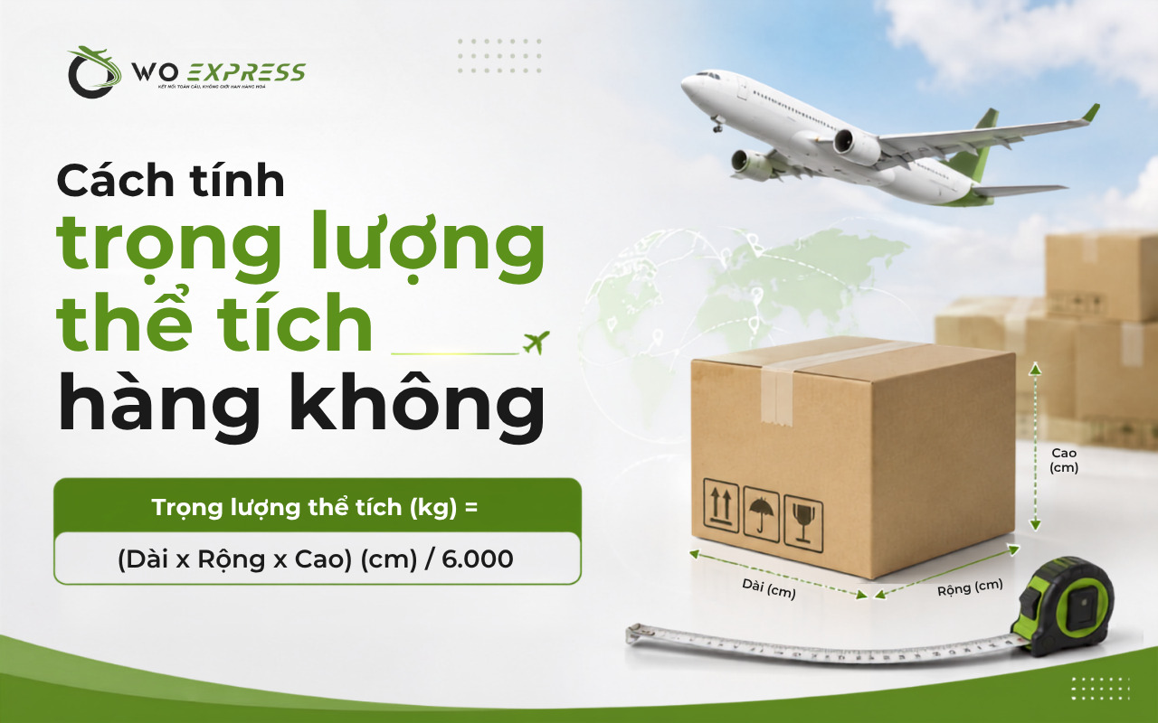 Cách tính cước vận tải đường hàng không chuẩn nhất 3 Cách tính trọng lượng thể tích hàng không