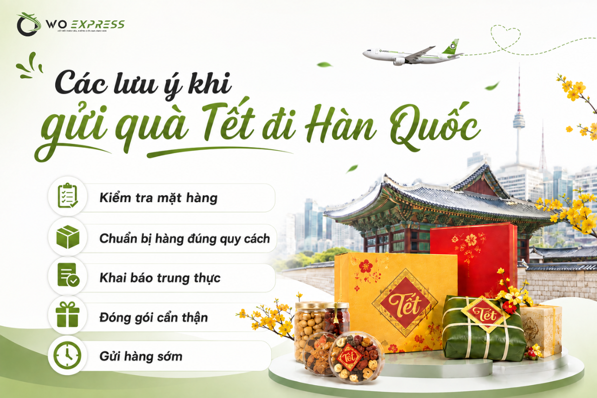 Gửi quà tết đi Hàn Quốc giá rẻ, an toàn cùng WoExpress 4 Các lưu ý khi gửi quà Tết đi Hàn Quốc