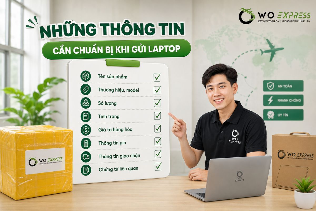 Cách gửi Laptop đi nước ngoài đảm bảo an toàn 100% 4 Những thông tin cần chuẩn bị khi gửi laptop