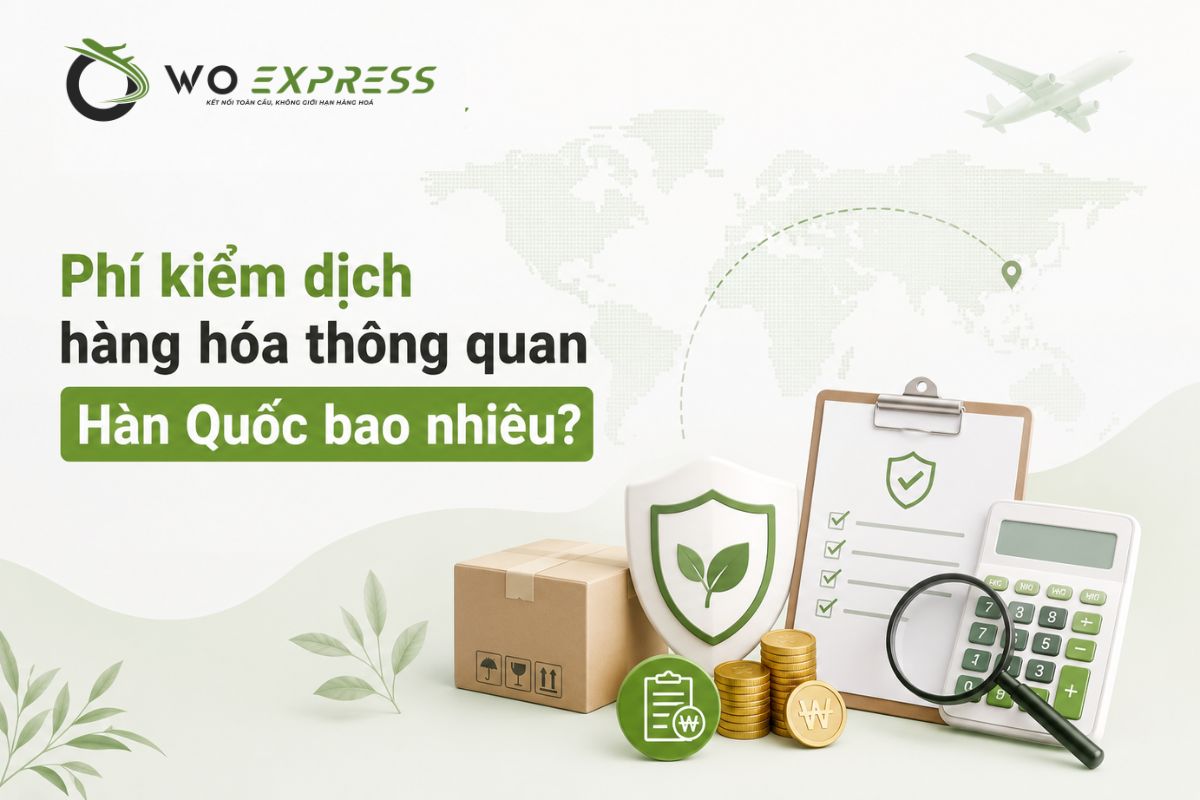 Phí kiểm dịch hàng hóa thông quan Hàn Quốc bao nhiêu?
