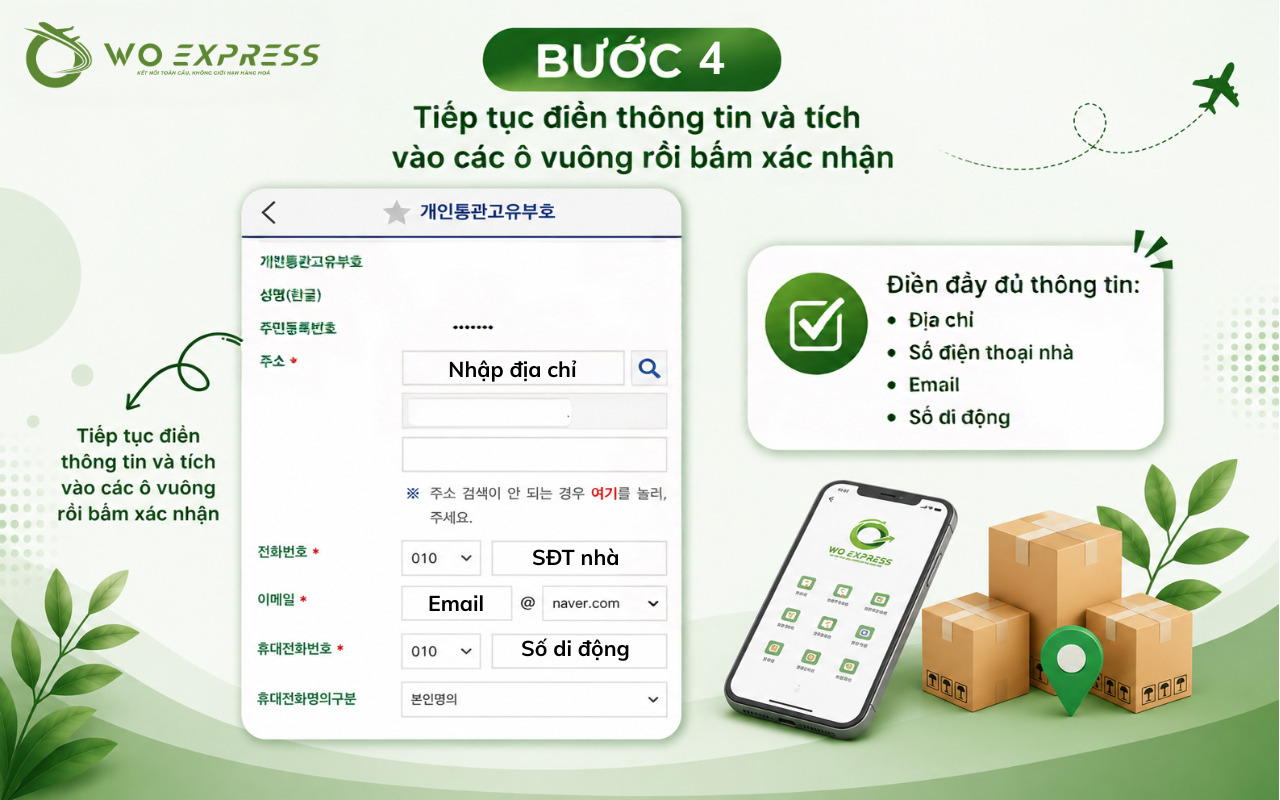 Hoàn thiện thông tin cá nhân