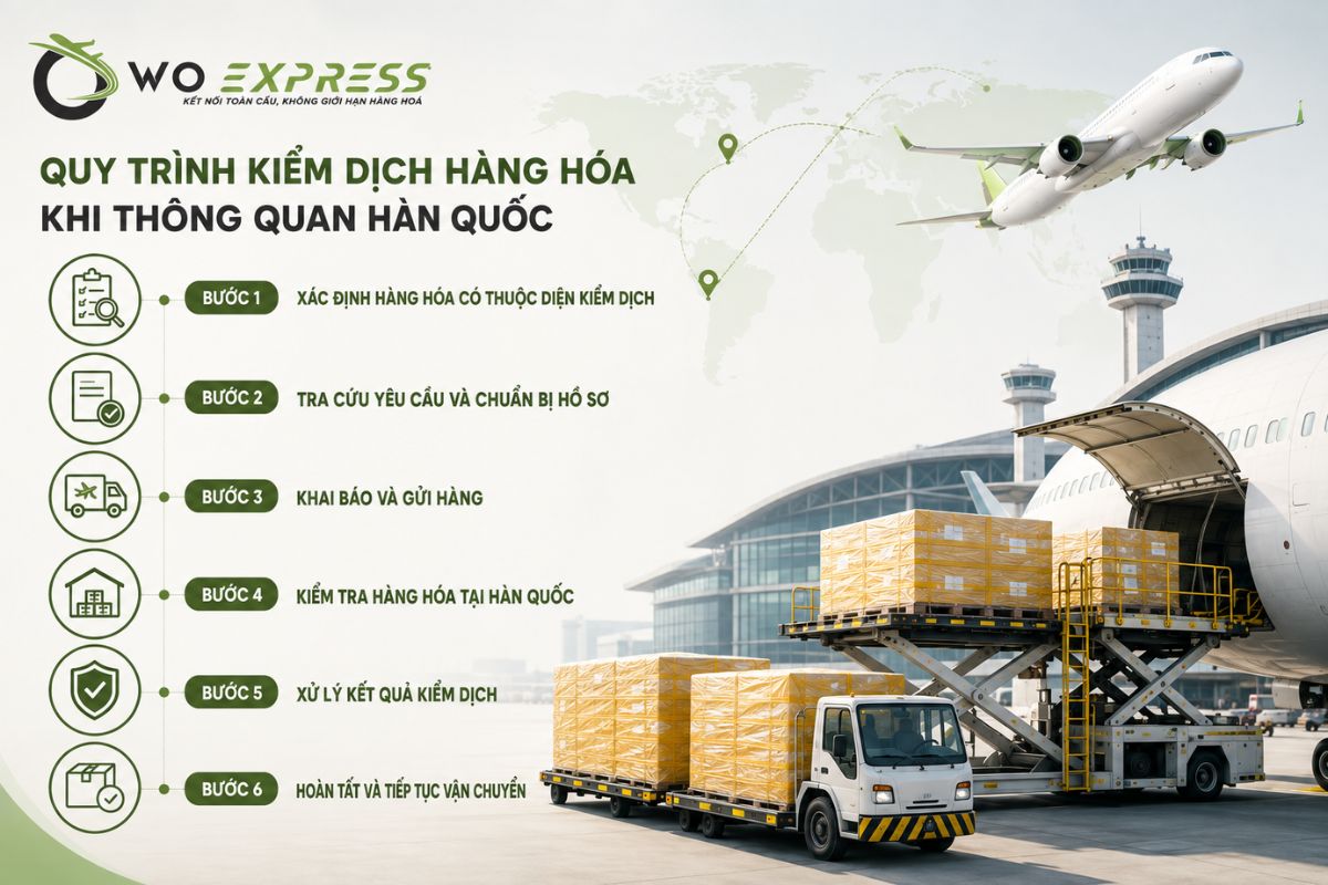 Quy trình kiểm dịch hàng hóa khi thông quan Hàn Quốc