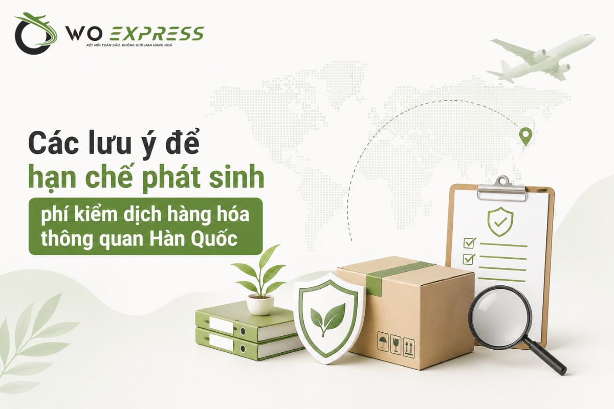 Các lưu ý để hạn chế phát sinh phí kiểm dịch hàng hóa thông quan Hàn Quốc