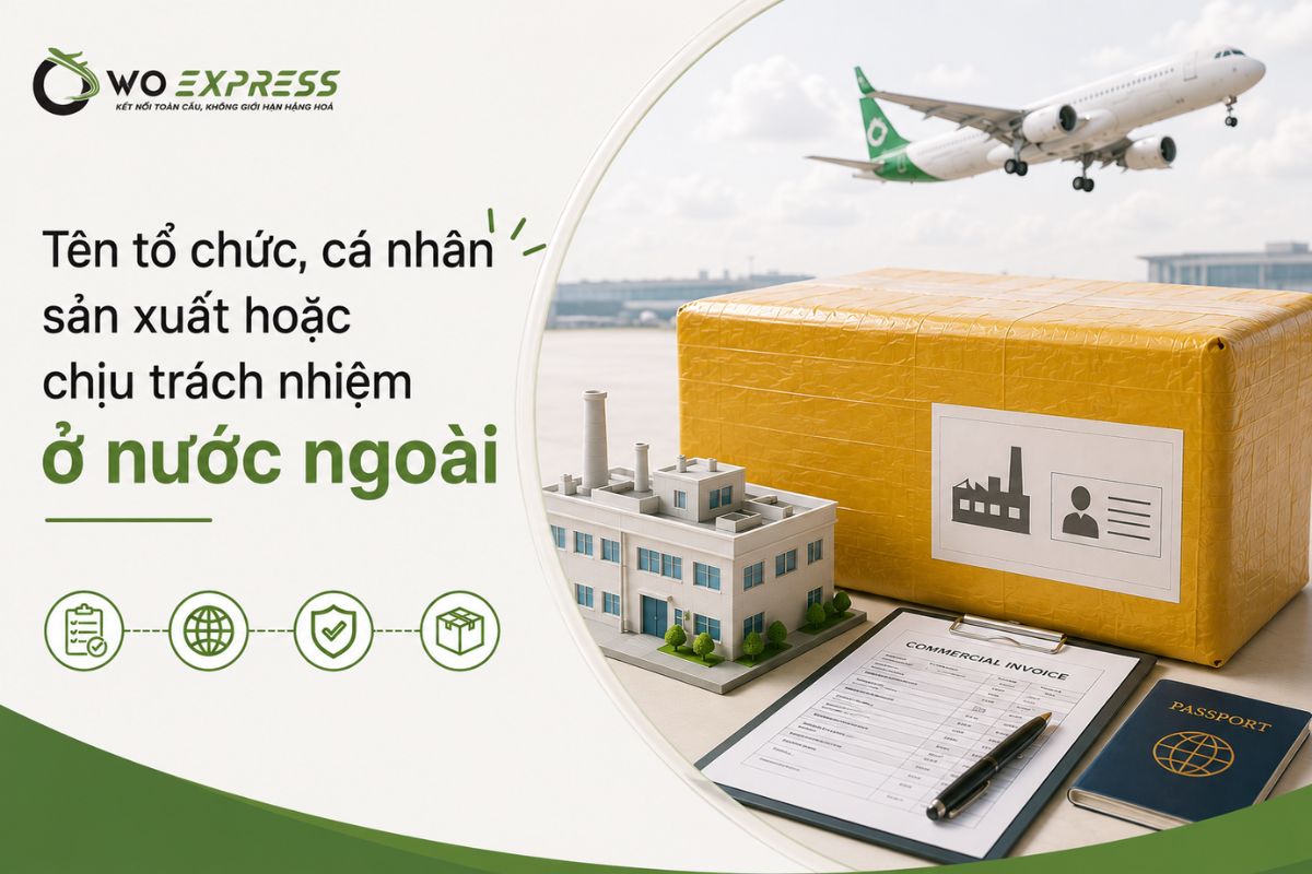 Nhãn mác hàng hóa nhập khẩu: quy định & nội dung bắt buộc 8 Tên tổ chức, cá nhân sản xuất hoặc chịu trách nhiệm ở nước ngoài