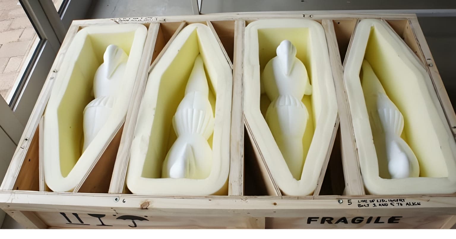 Cách đóng gói hàng dễ vỡ, không lo vận chuyển xa 4 Sử dụng thùng carton hoặc thùng gỗ để đóng gói