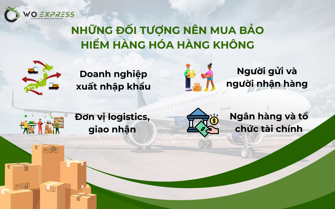 Bảo hiểm hàng hóa hàng không: Thông tin quan trọng cần nắm 3 Các đối tượng nên mua bảo hiểm hàng hóa hàng không