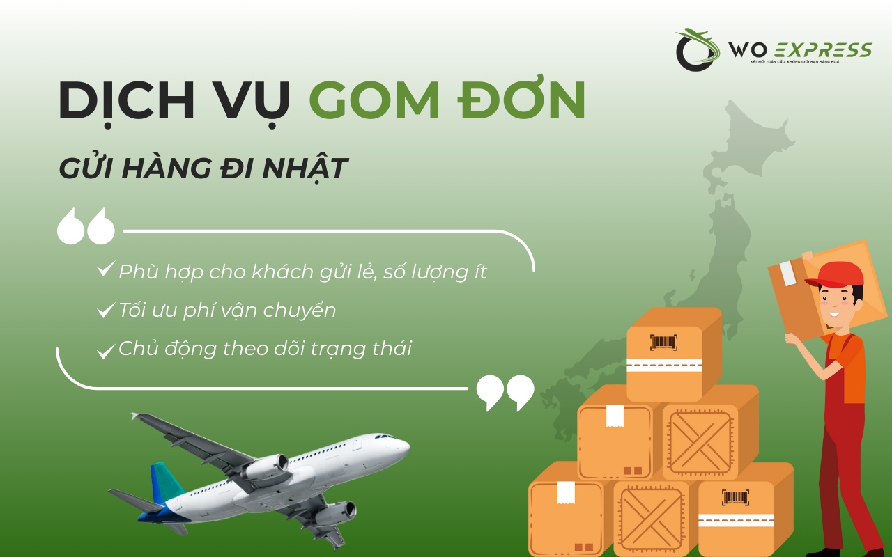 Dịch vụ gom đơn gửi hàng đi Nhật giá rẻ nhất