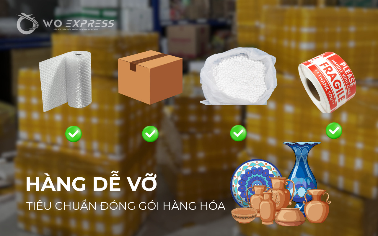 Tiêu chuẩn đóng gói hàng hóa quốc tế chi tiết, mới nhất 11 Tiêu chuẩn đóng gói hàng hóa quốc tế đối với các sản phẩm dễ vỡ