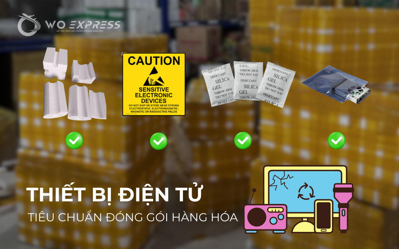 Tiêu chuẩn đóng gói hàng hóa quốc tế chi tiết, mới nhất 14 Tiêu chuẩn đóng gói hàng hóa quốc tế đối với thiết bị điện tử