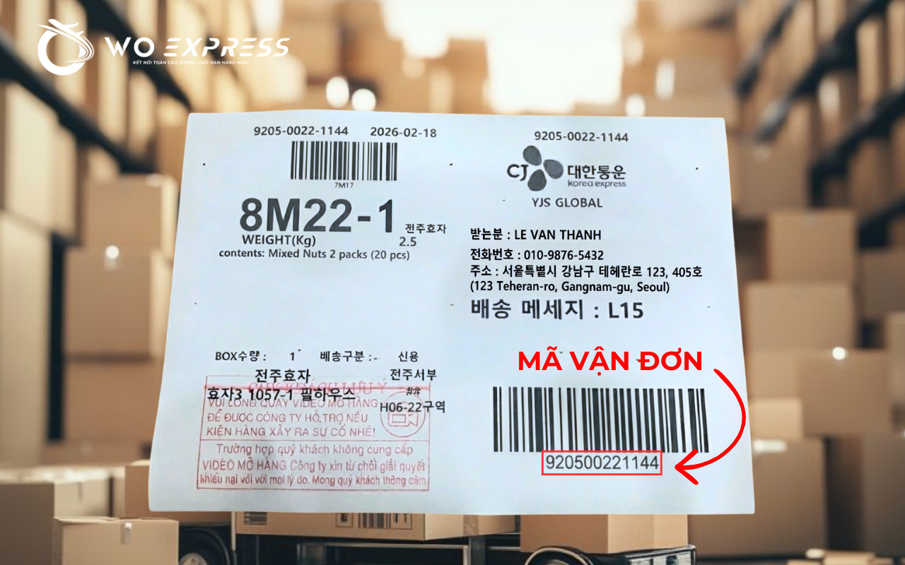 Mã vận đơn WoExpress