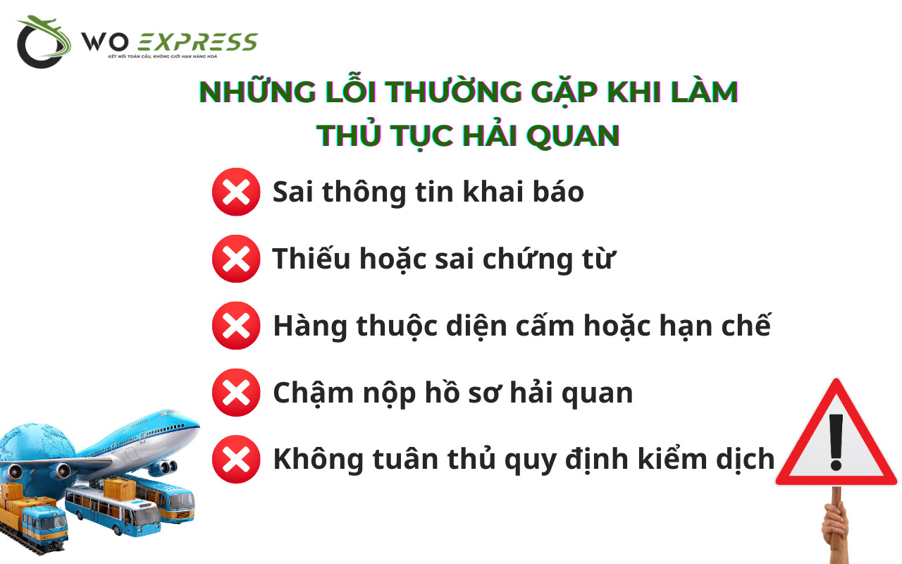 Những lỗi thường gặp khi làm thủ tục hải quan cần tránh