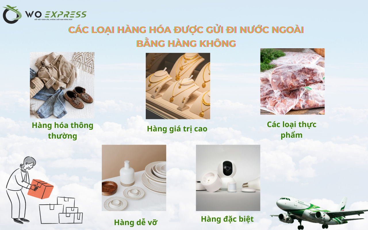 Gửi hàng đi nước ngoài bằng hàng không: Nhanh chóng, an toàn 4 Các loại hàng hóa được phép gửi đi nước ngoài bằng hàng không