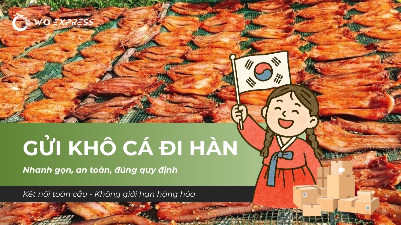 Gửi khô cá đi Hàn