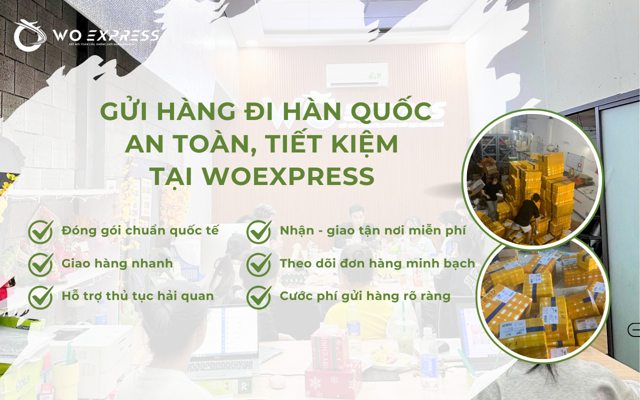 Dịch vụ gửi khô gà đi Hàn Quốc nhanh chóng và an toàn tại WoExpress