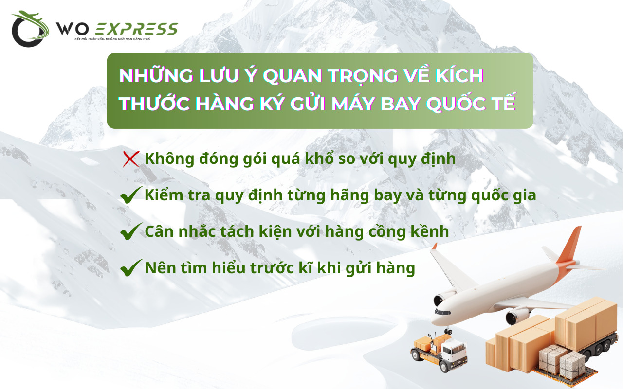 Quy định kích thước hàng ký gửi máy bay quốc tế mới cập nhật 4 Những lưu ý về kích thước hàng ký gửi máy bay quốc tế cần biết trước khi gửi