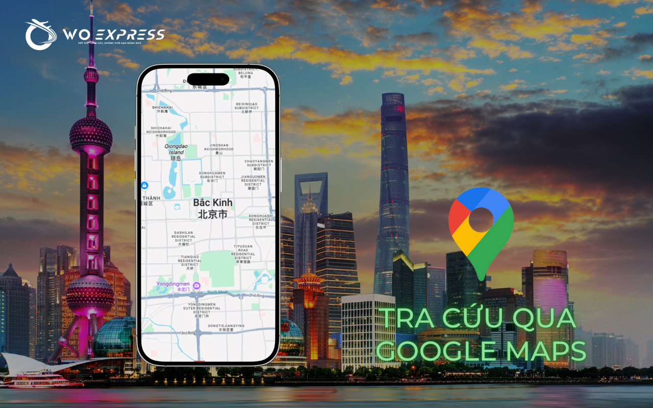 Tra cứu mã bưu điện Trung Quốc bằng Google Maps