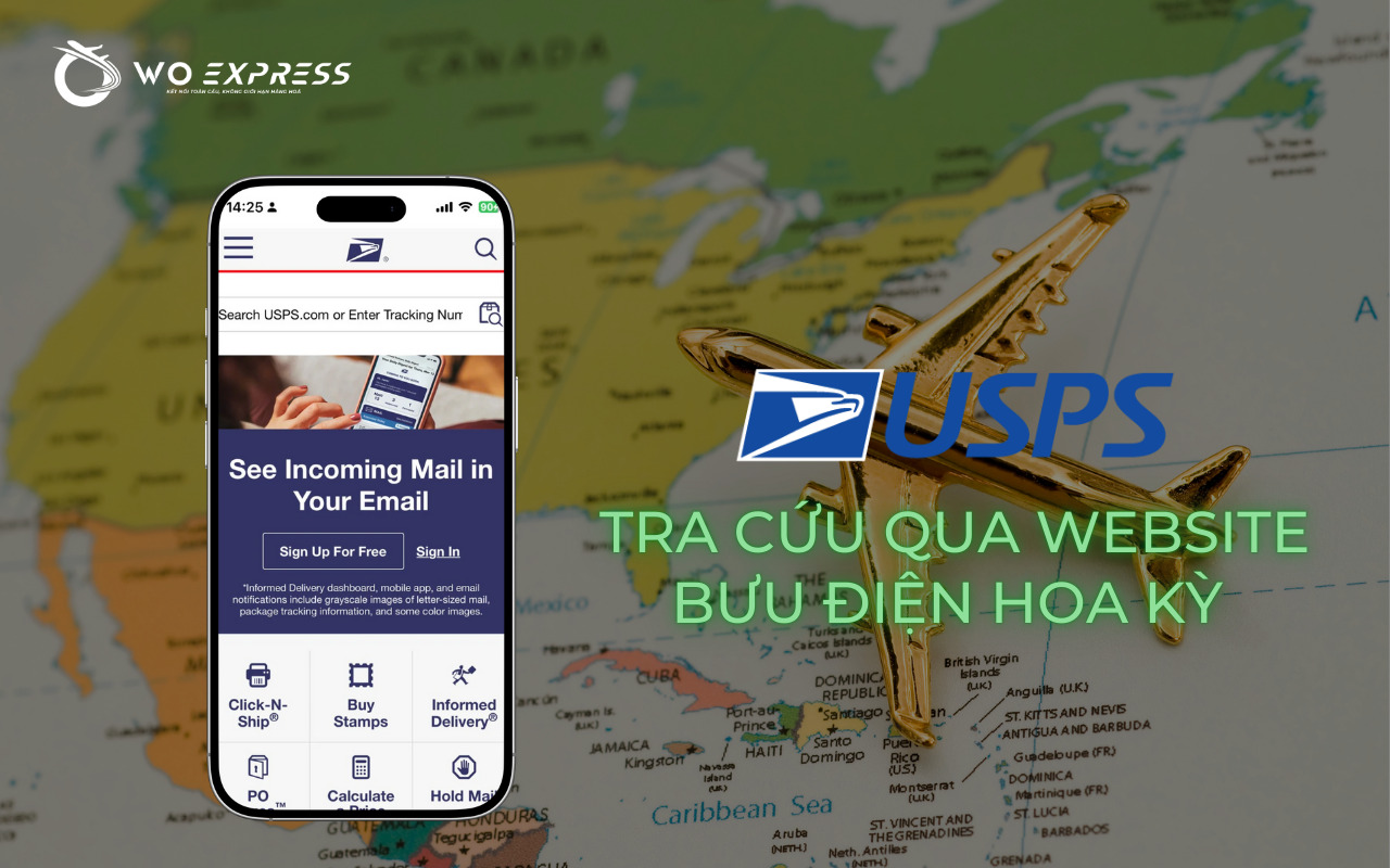 Tra cứu mã zip qua website Cục Bưu Chính Hoa Kỳ (USPS)