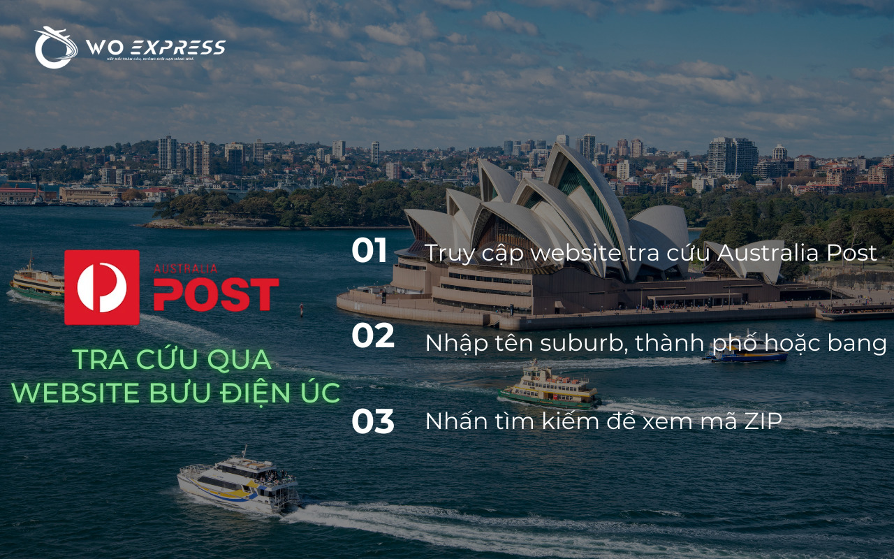 Tra cứu thông qua website bưu điện Úc