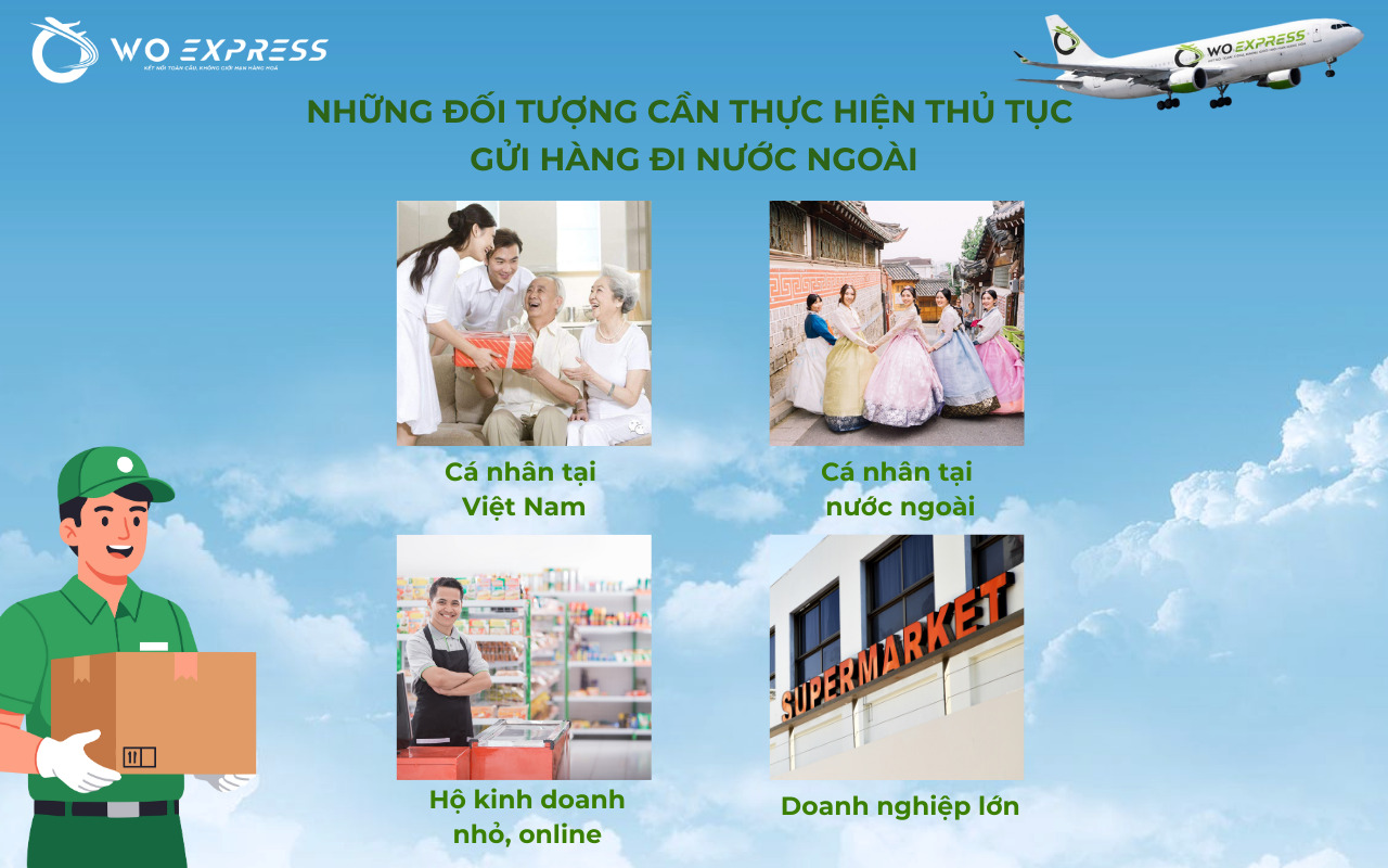 Những đối tượng cần làm thủ tục gửi hàng đi nước ngoài 