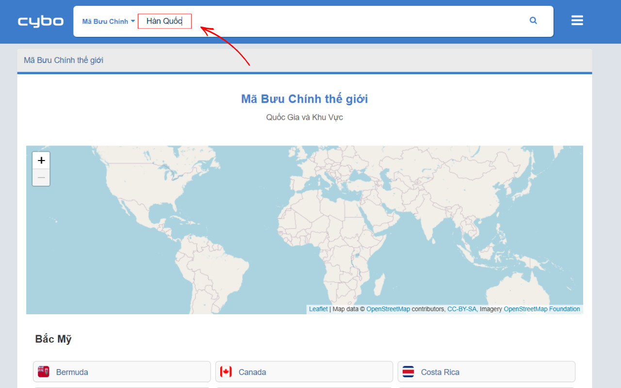 Zip Code là gì? Cách tra cứu Zip Code chính xác, nhanh chóng 6 Giao diện cách tra cứu mã Zip các quốc gia trên nền tảng Cypo đơn giản và chính xác