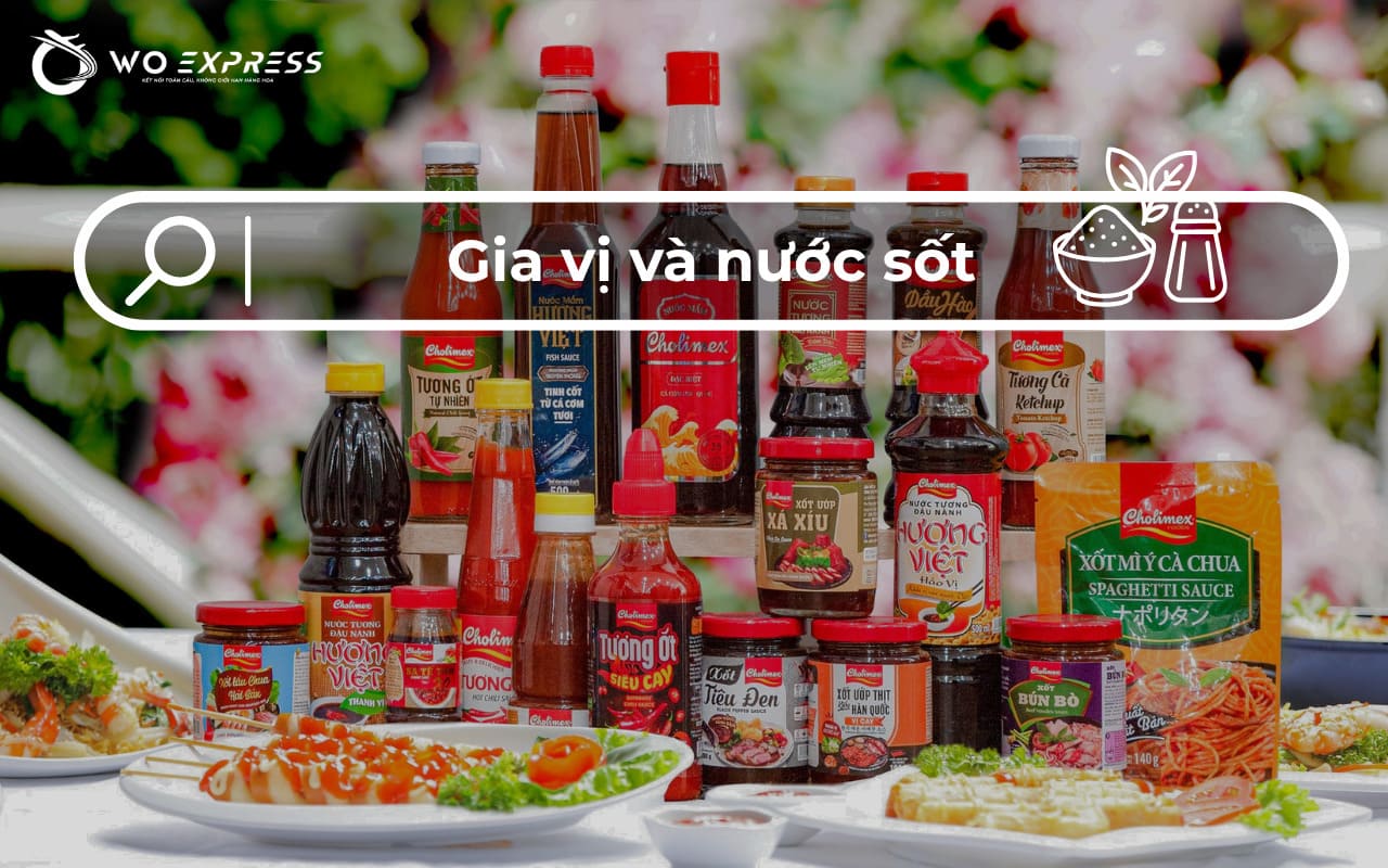 Gửi thực phẩm đi Hàn: Quy định và kinh nghiệm gửi an toàn 6 Gia vị và nước sốt đóng chai kín, đảm bảo an toàn khi vận chuyển quốc tế
