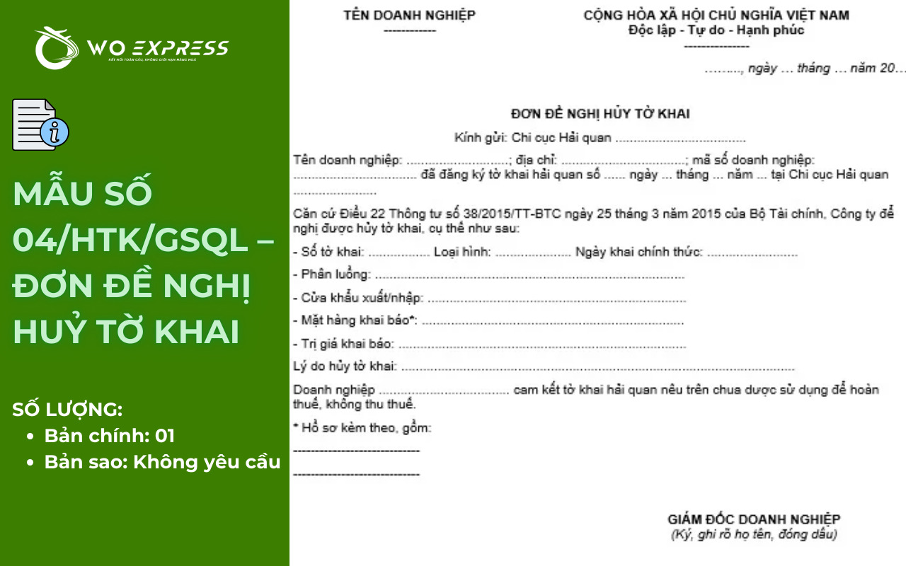 Huỷ tờ khai hải quan: Thủ tục và cách thực hiện nhanh nhất 5 Hồ sơ huỷ tờ khai hải quan cần chuẩn bị