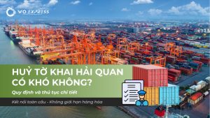 Thông tin về huỷ tờ khai hải quan