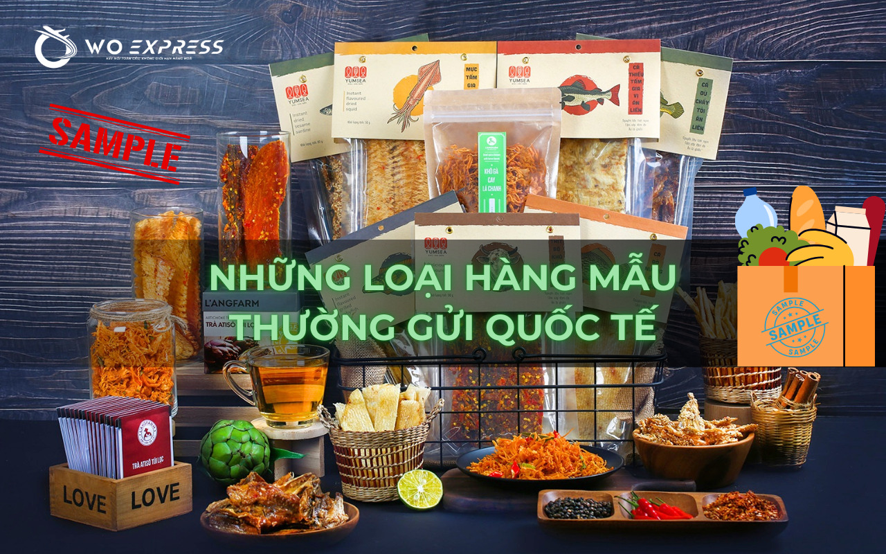 Những loại hàng mẫu thường gửi quốc tế