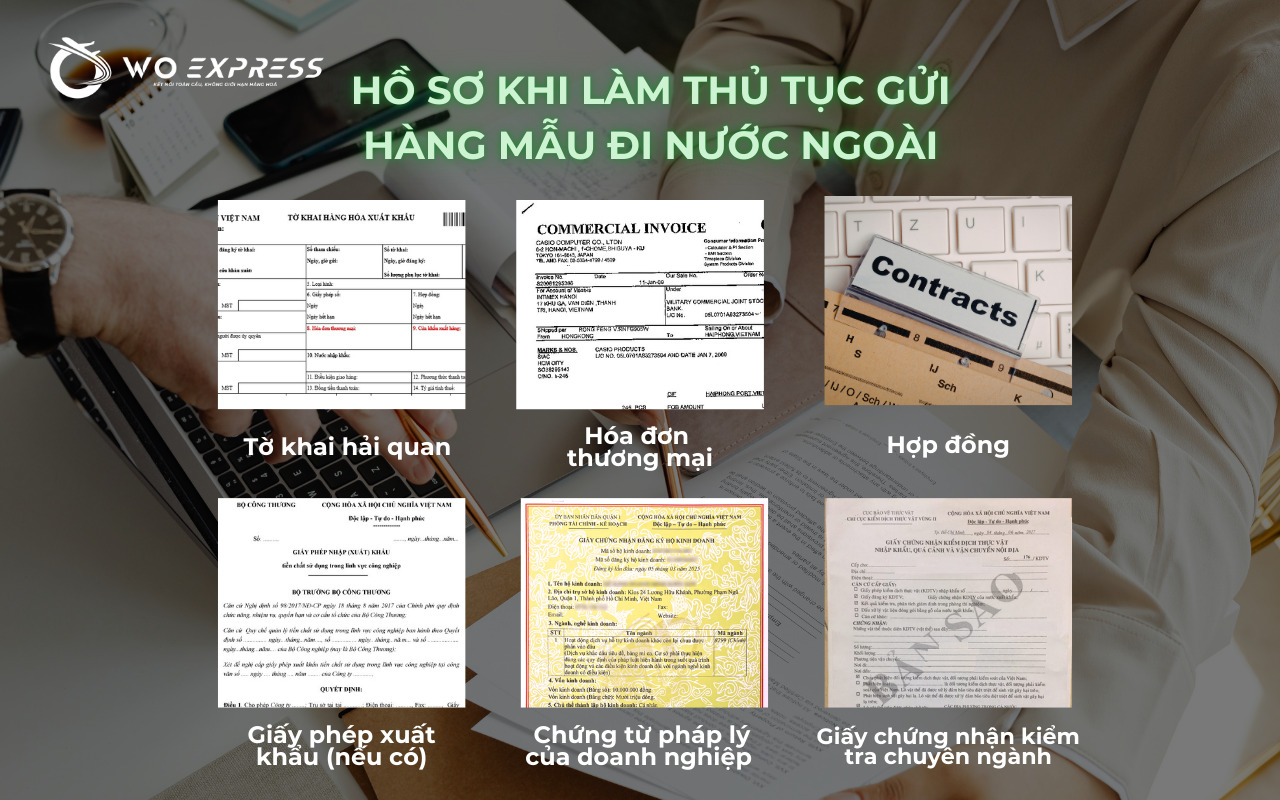 Hồ sơ cần chuẩn bị khi làm thủ tục gửi hàng mẫu đi nước ngoài