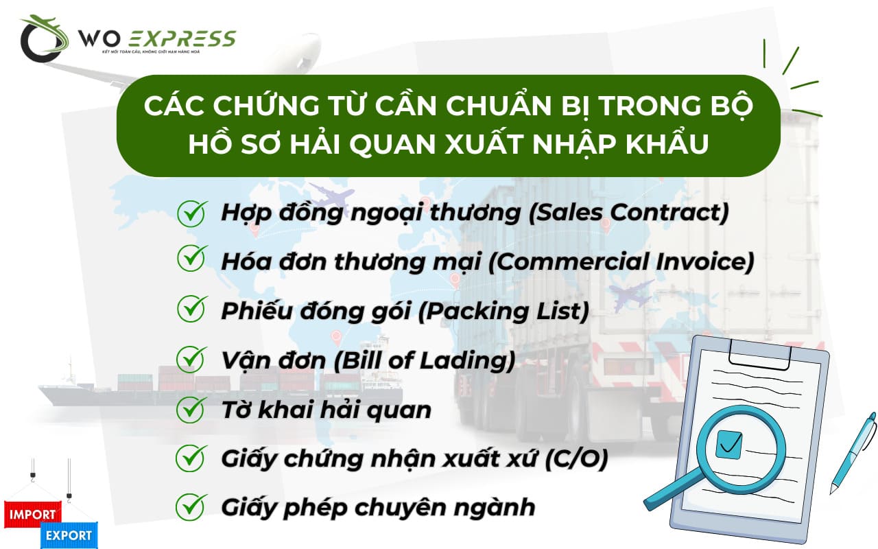 Hướng dẫn làm thủ tục hải quan xuất nhập khẩu chi tiết từ A-Z 4 Thủ tục hải quan xuất nhập khẩu và bộ chứng từ cần chuẩn bị trong hồ sơ