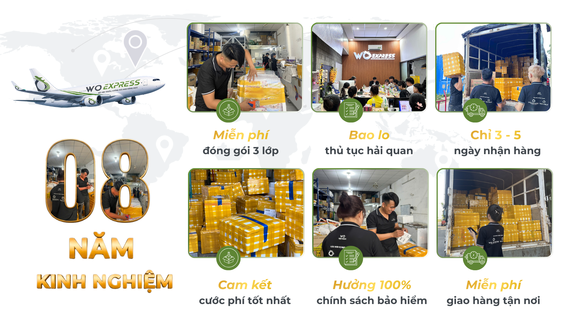 WoExpress vận chuyển quốc tế