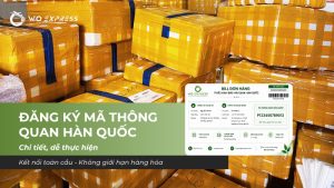 Đăng ký mã thông quan Hàn Quốc